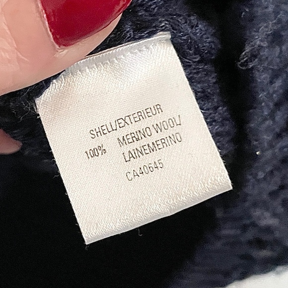 Ports 1961 Women’s Sweater Knit Cardigan Full Zip merino wool Bell sleeve Navy S - Picture 8 of 11